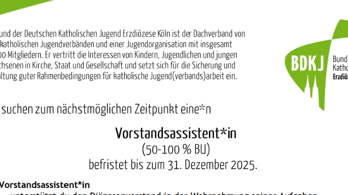 Stellenausschreibung Vorstandsanssistenz